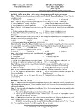 Đề kiểm tra học kì I năm học 2012  2013 môn Vật lí 8 thời gian 45 phút